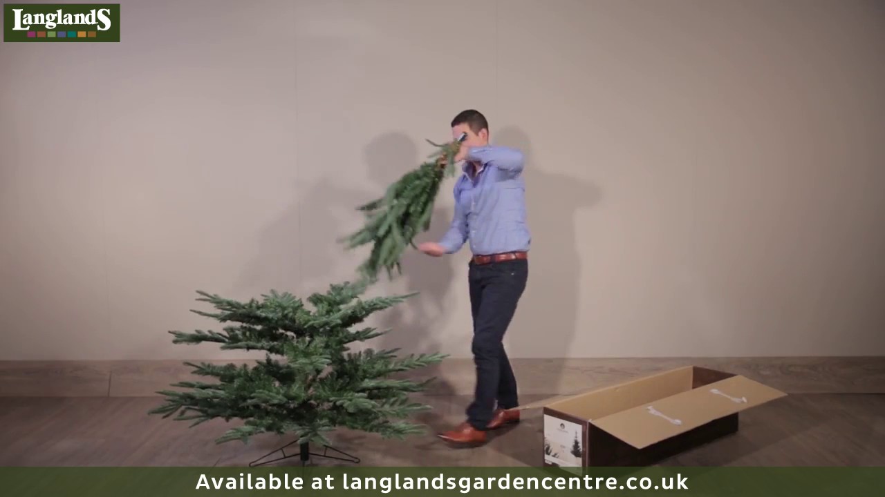 Everlands Nobilis Fir Christmas Tree - Assembly of a Hinged System Tree