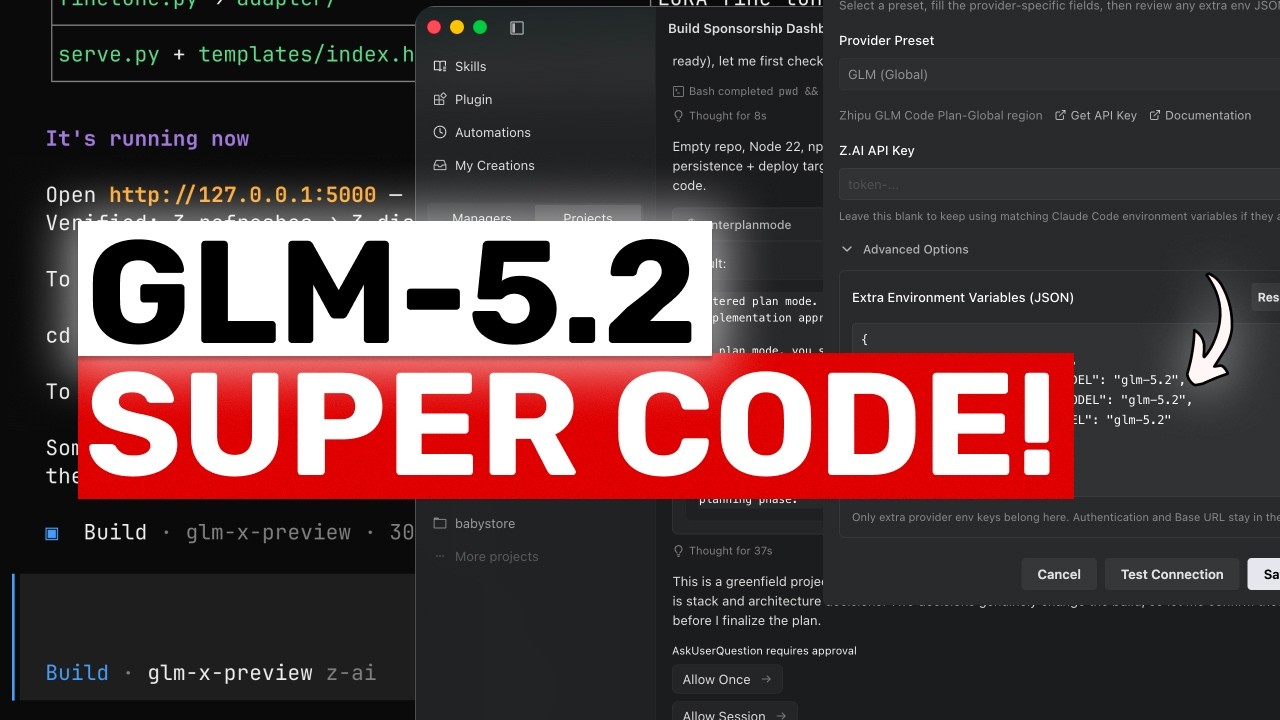 GLM 5.2 СУПЕР-РЕЖИМ: Как ИСПОЛЬЗОВАТЬ GLM-5.2 на ПОЛНУЮ МОЩНОСТЬ