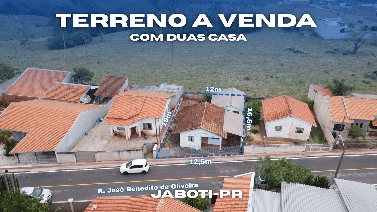 Lote Central em Jaboti – 2 Casas Simples + Ótima Localização | Apenas R$ 125.000,00