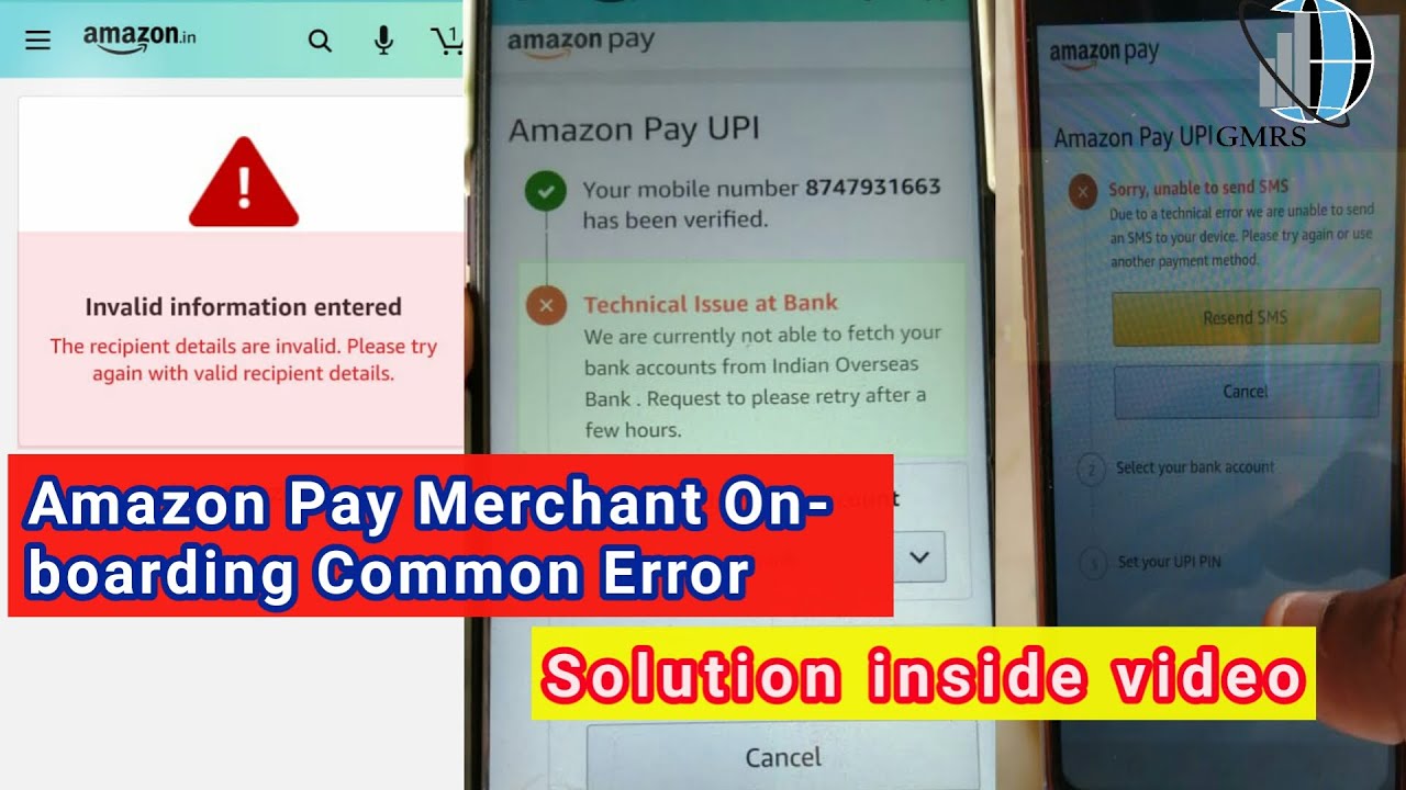 Amazon Pay Merchant On Boarding Errors Resolve | Merchant Registration Process | Amazon Pay