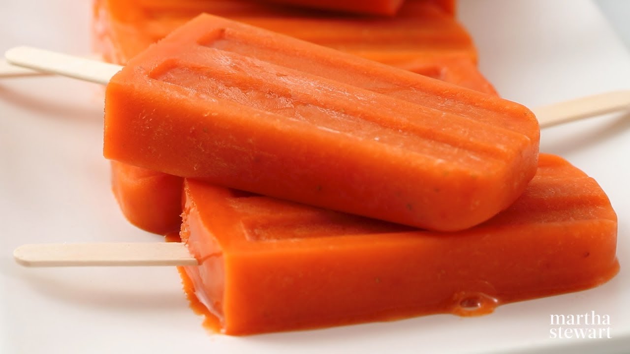 Carrot-Ginger Pops - Martha Stewart