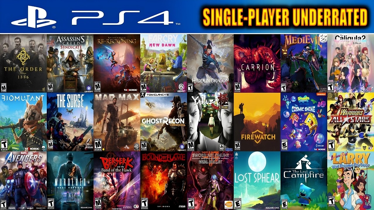 Top 50 Single-Player Underrated PS4 Games You Must Play Before You Die