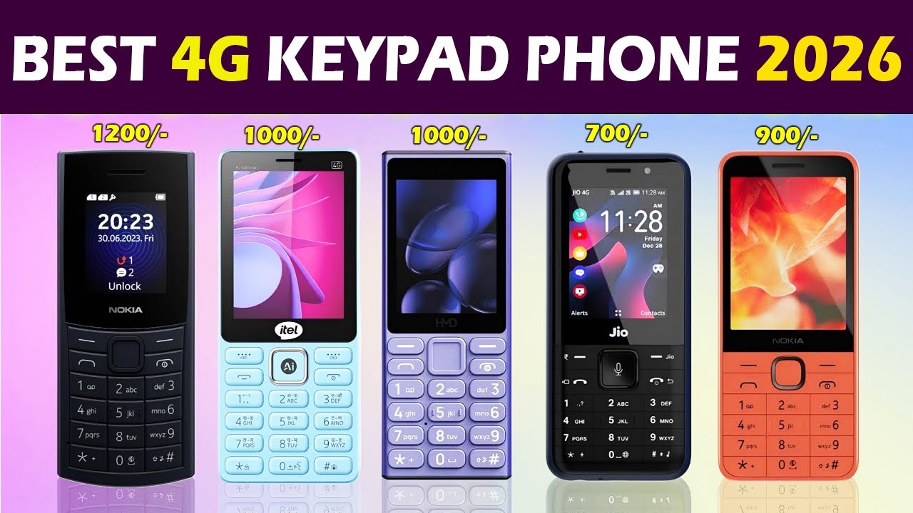 मात्र 700 /- Top 5 Best 4g Keypad Phone 2026  | Best Keypad Phone 2026 4G
