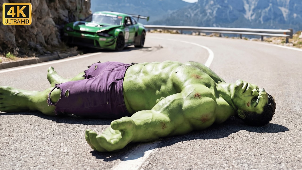 Unexpected Team-Up: 😱 Spider-Man & Hulk vs Joker & Thanos Racing Battle | Smash & Swing | AI Film