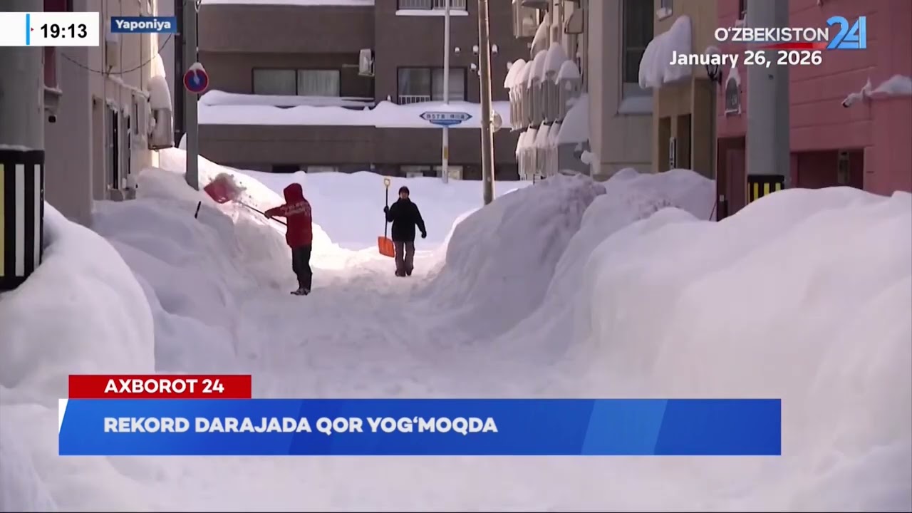 Rekord darajada qor yog&lsquo;moqda I Axborot 24 (28.01.2026)