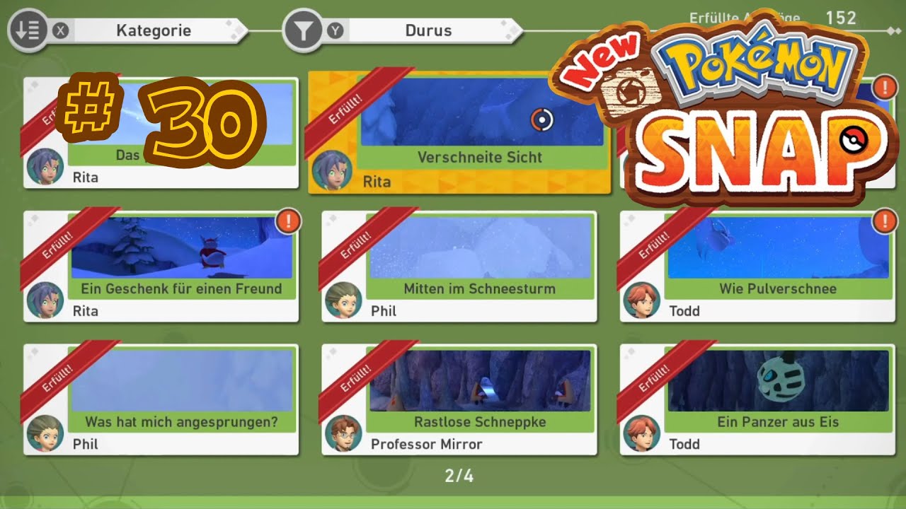 New Pokémon Snap - #30 Nebenaufgaben im frostigen Schneefeld (Nacht)