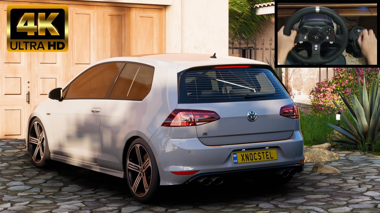 Volkswagen Golf 7R - Forza Horizon 5 | Logitech g920 Steering Wheel + Shifter Gameplay [4K]