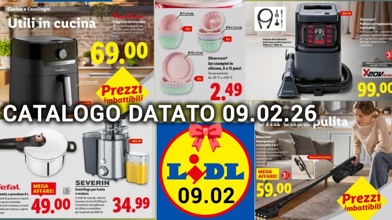 ✨ Lidl Catalogo Settimanale Lidl Volantino 09.02.26  ✨ PROMOZIONE tessile catalogo #lidlitalia #lidl