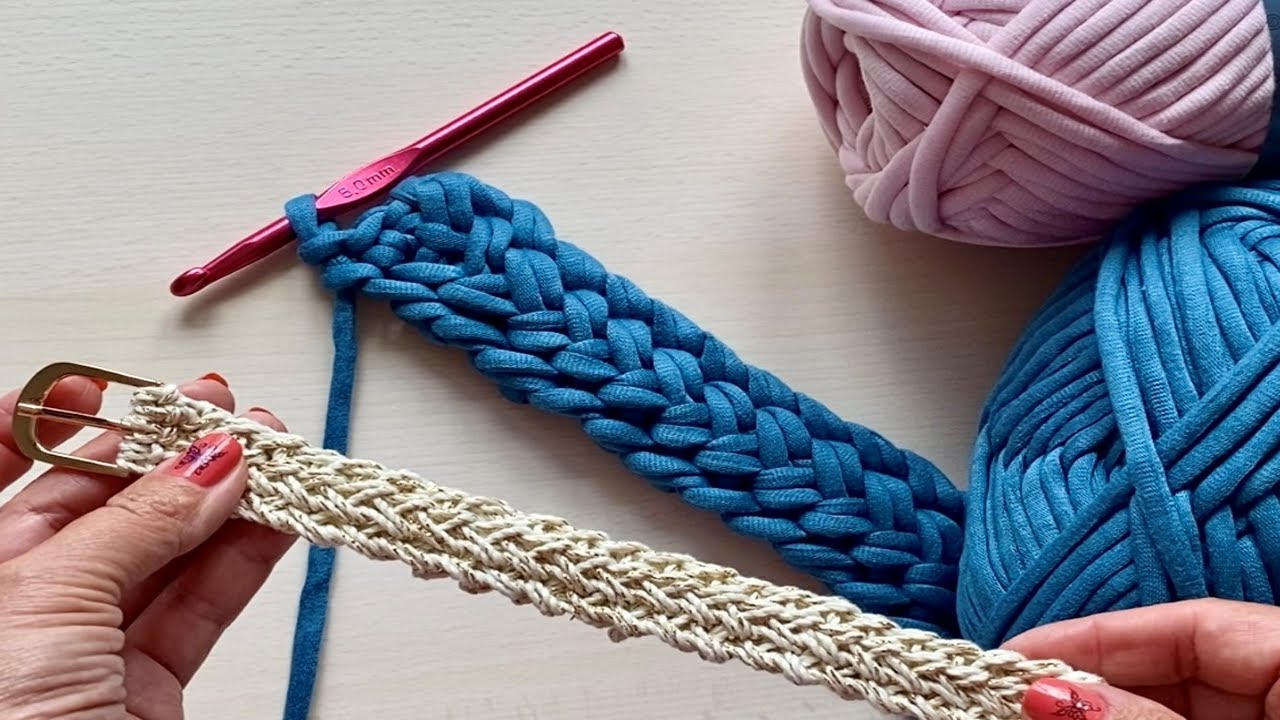 CORDÓN PULSERA - CINTURÓN A CROCHET