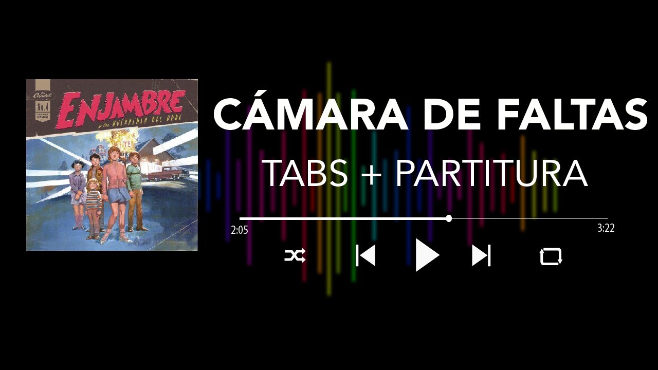 Enjambre - Cámara de Faltas (Bass Cover/ Tabs + Partitura + Acordes)