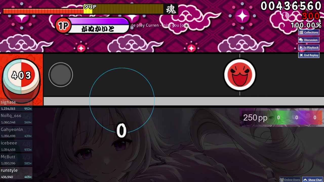【osu!taiko】miss you Oni FC