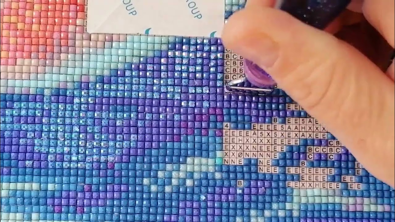 Diamond painting Mystery mit AB Steine 51/63