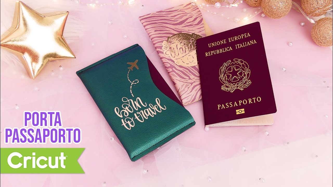 Cover Porta Passaporto in Finta Pelle | Cricut