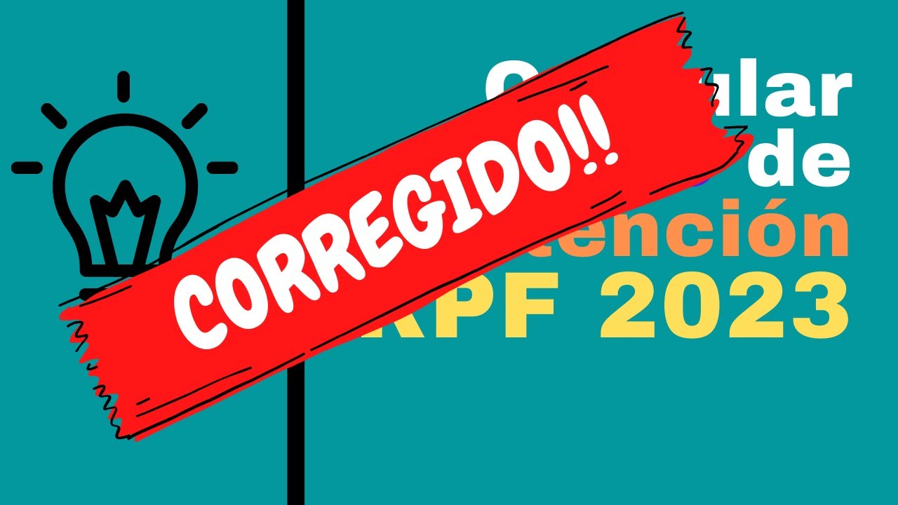 Calcular tipo IRPF 2023 - Corregido!