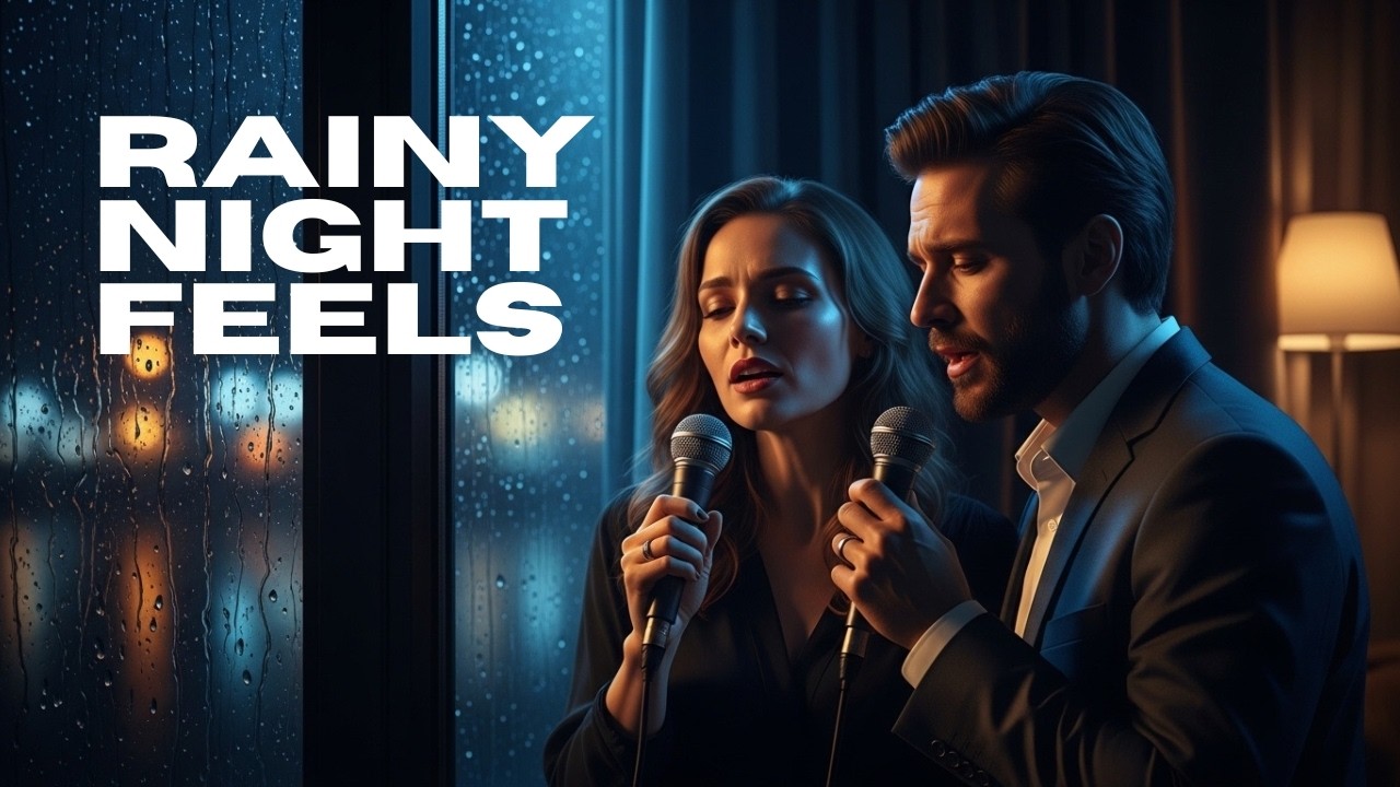 Whispers Under the Rain 🌧️🎙️ Emotional Jazz Duet (Male & Female) for Tender Heart Evenings