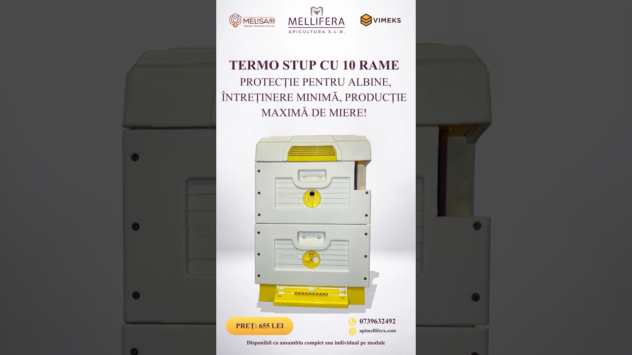 Termo Stup 10 rame &ndash; model profesional termoizolat, configurabil