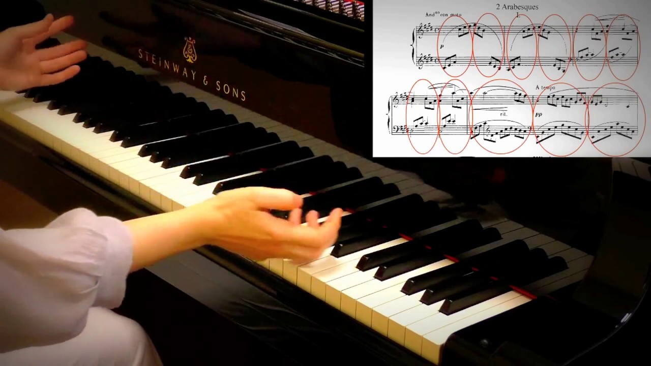 Debussy. Arabesque no 1 - Tutorial 37 (recorded after 2 days, PianoWell demo masterclass)