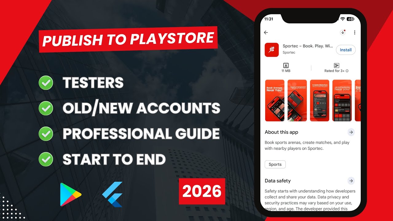 Publish Flutter App to Play Store | No Account Suspend | Proper 100% Working Production Video| Hindi