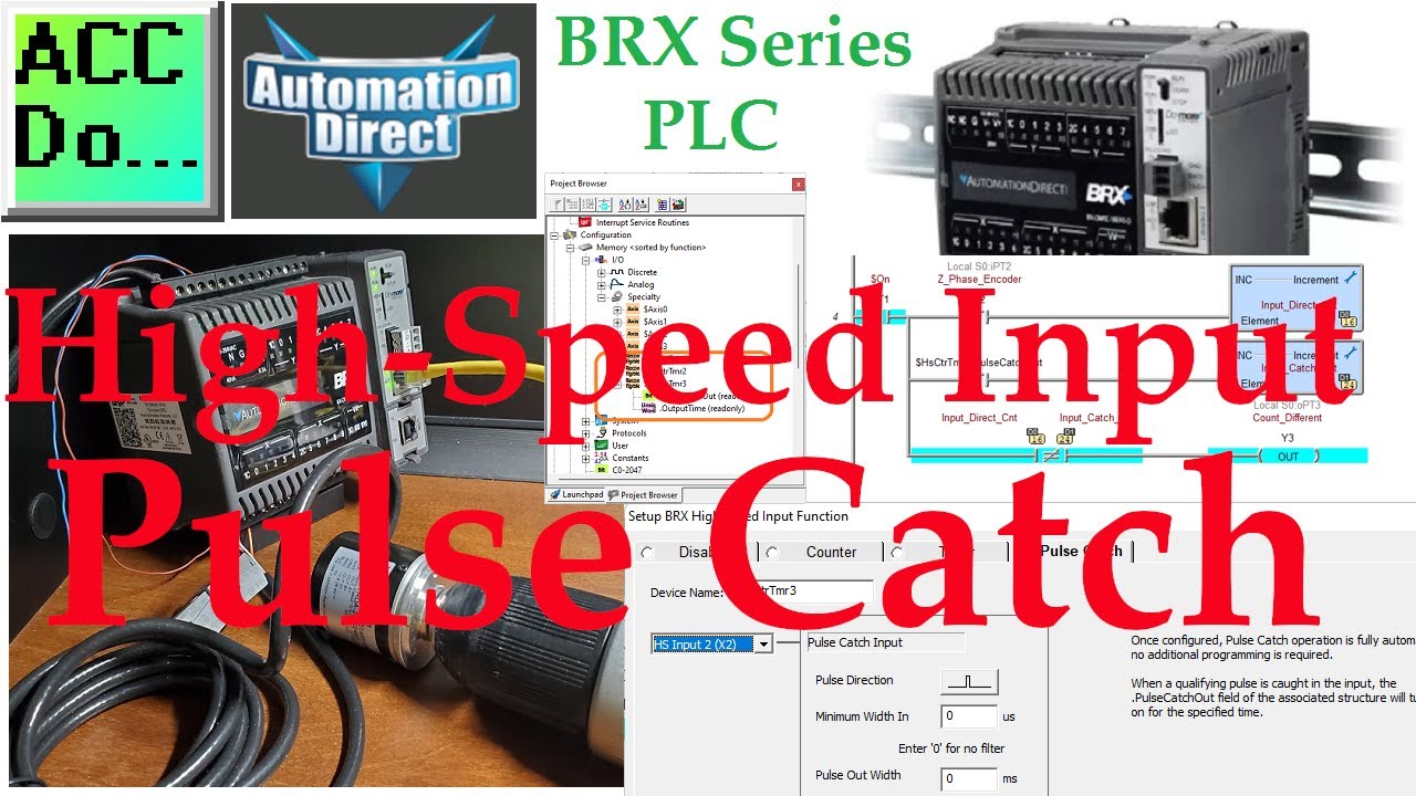 BRX Do-More PLC High-Speed Input Pulse Catch