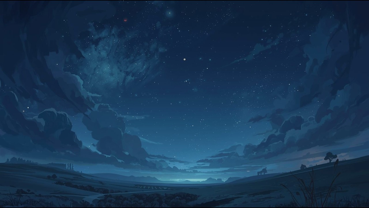 Drift Away - Calm Night Background (1 Hour)