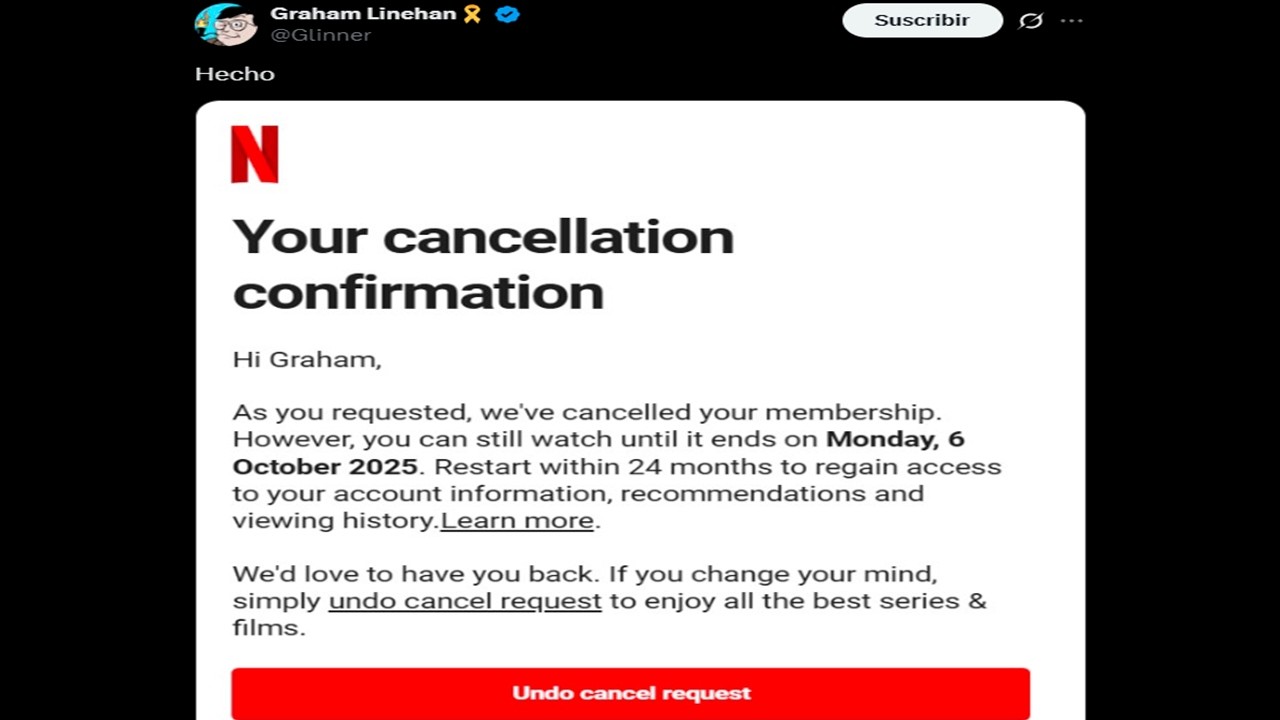 Todos Est&aacute;n Cancelando Netflix