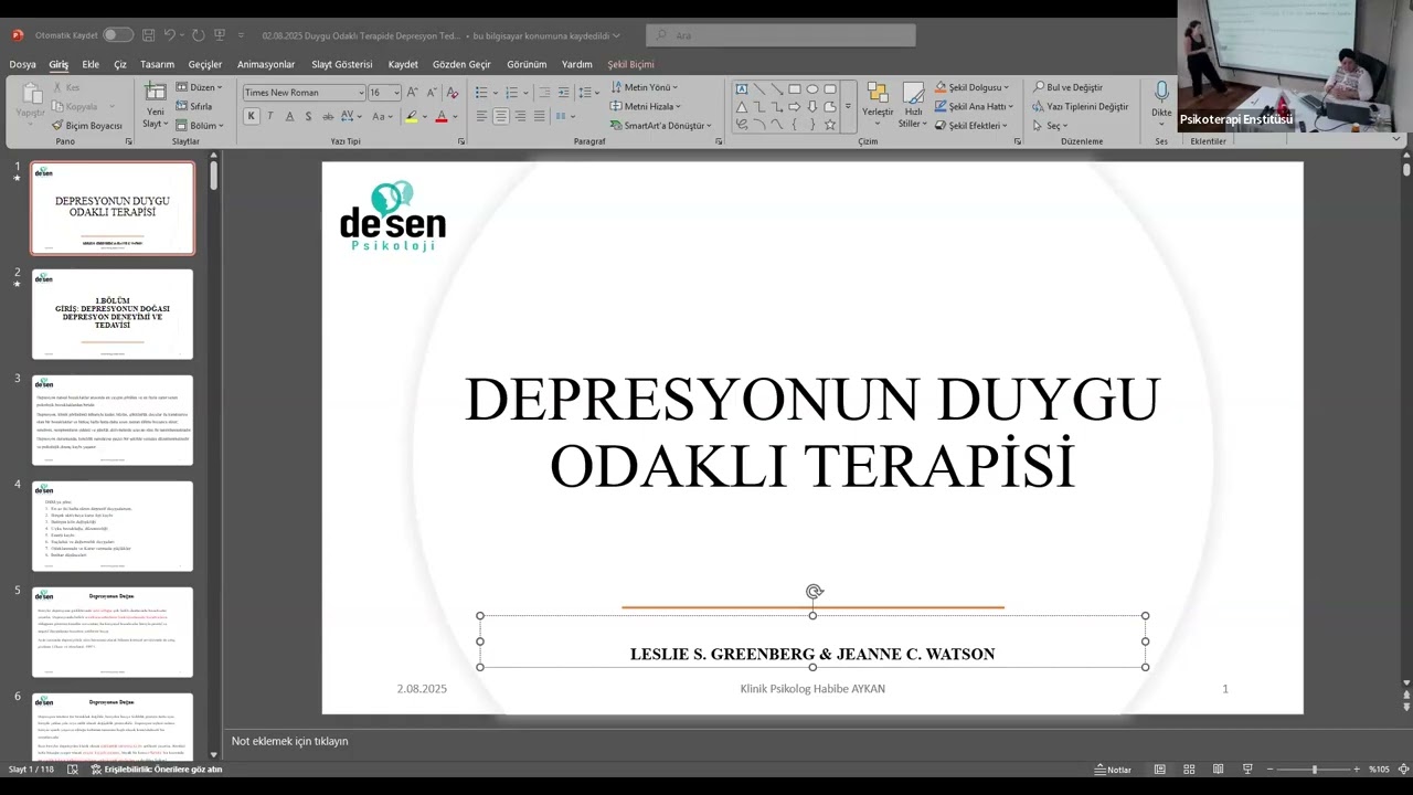 Aile. Dan. Habibe Aykan - Depresyonun Duygu Odaklı Terapisi