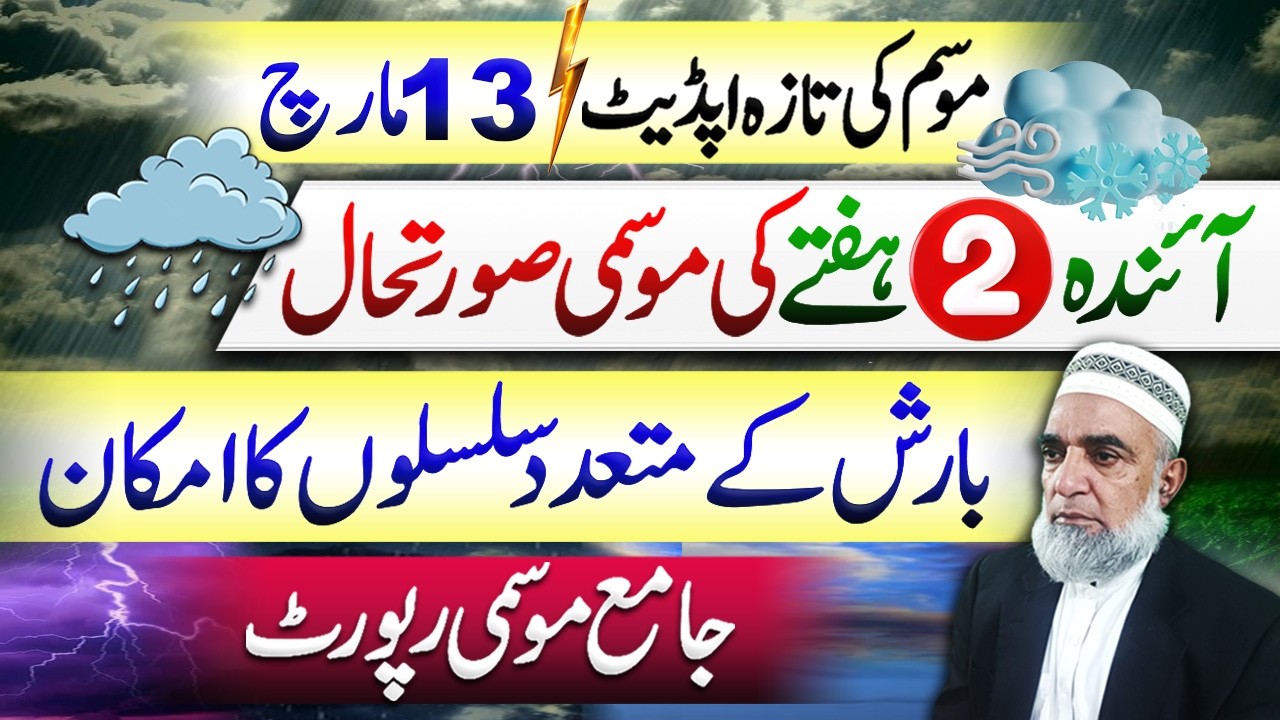 Weather Forecast for next 2 weeks in Pakistan || Crop Reformer