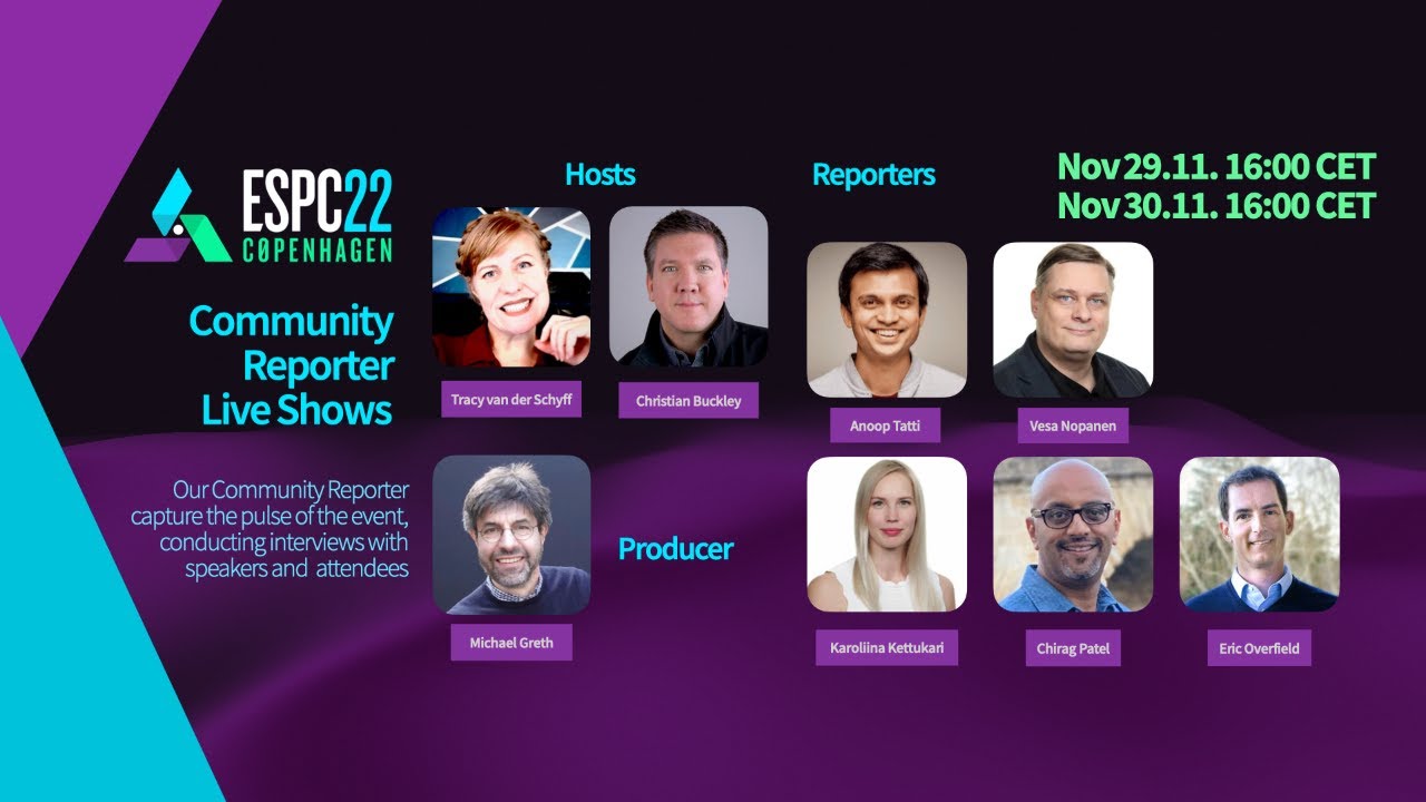 ESPC22 Community Reporter Live Show