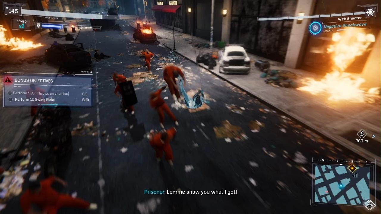 Marvel's Spider-Man: Perform 10 Swing Kicks