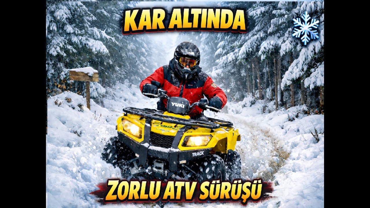 Ortaseki Ormanları Kış Rotası | Karlı Zeminde ATV Performansı