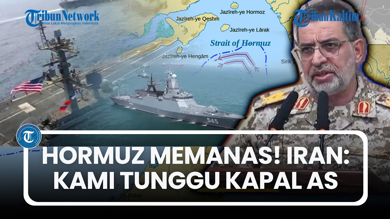 Iran Balik Tantang Armada Perang AS di Selat Hormuz, Jawab Ancaman Trump!