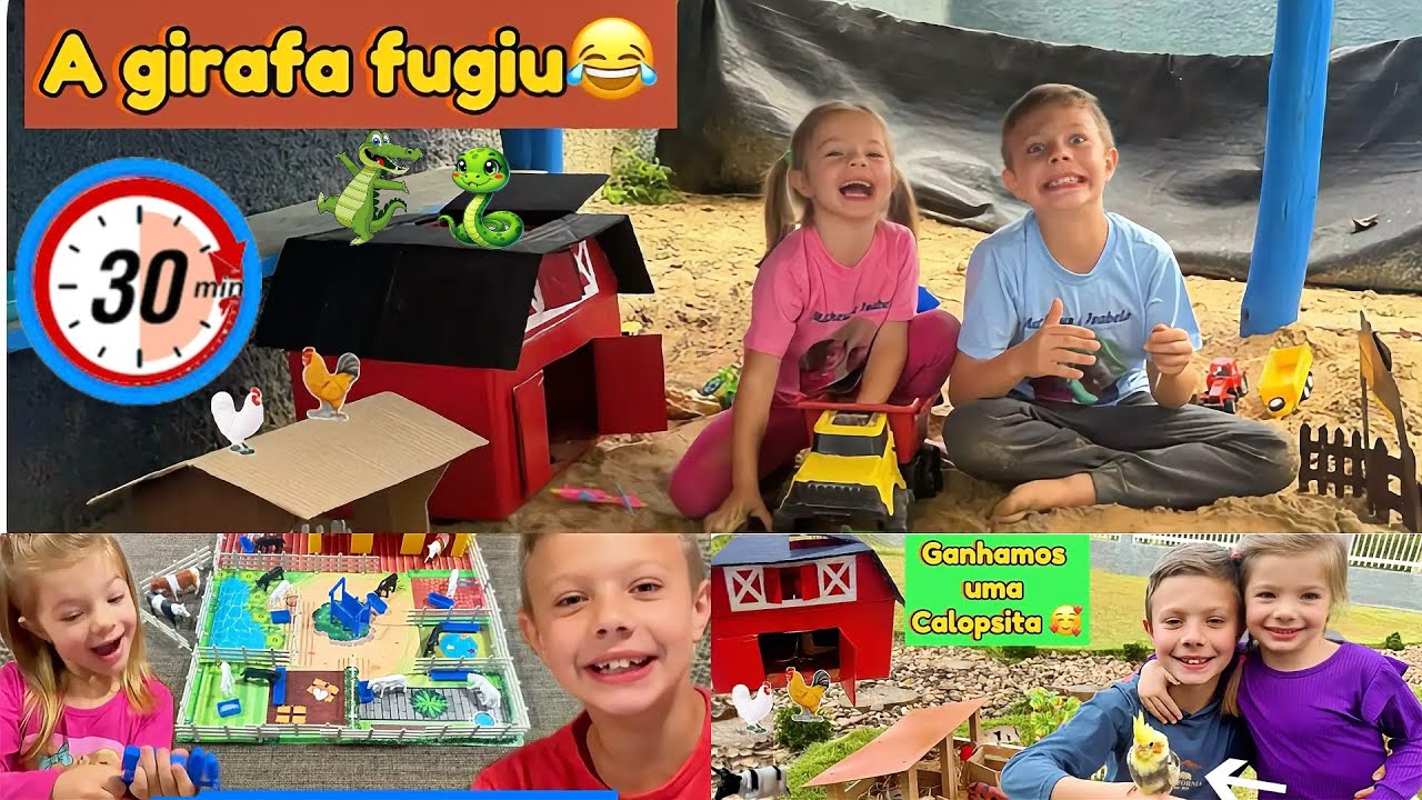 FAZENDINHA de BRINQUEDO do MATHEUS e ISABELA 👨‍🌾👩‍🌾MELHORES MOMENTOS COMPILADOS -BOIS🐂CAVALO🐎VACA🐄 