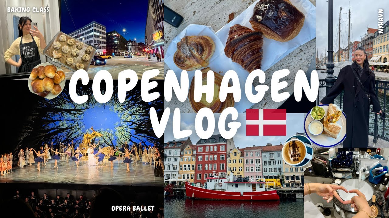 copenhagen vlog 🚲✨ || opera ballet 🩰 || baking class 🥐 || shopping 🛍️