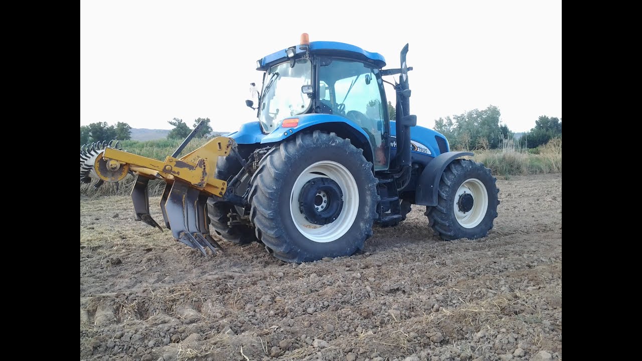 New Holland Tsa 125 con Topos o Subsolador Gascon. ( En HD )