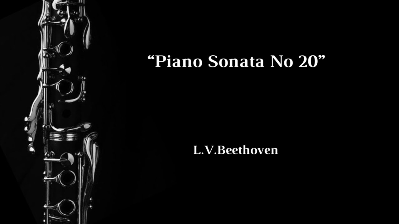 Piano Sonata n°20 (L.V.Beethoven) - Clarinet Solo + Musical Accompaniment