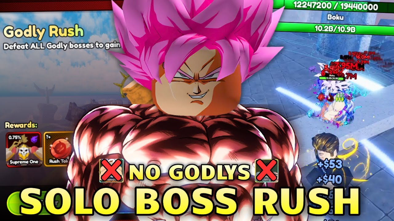 SOLO BOSS RUSH with *NO GODLY* | Anime Last Stand