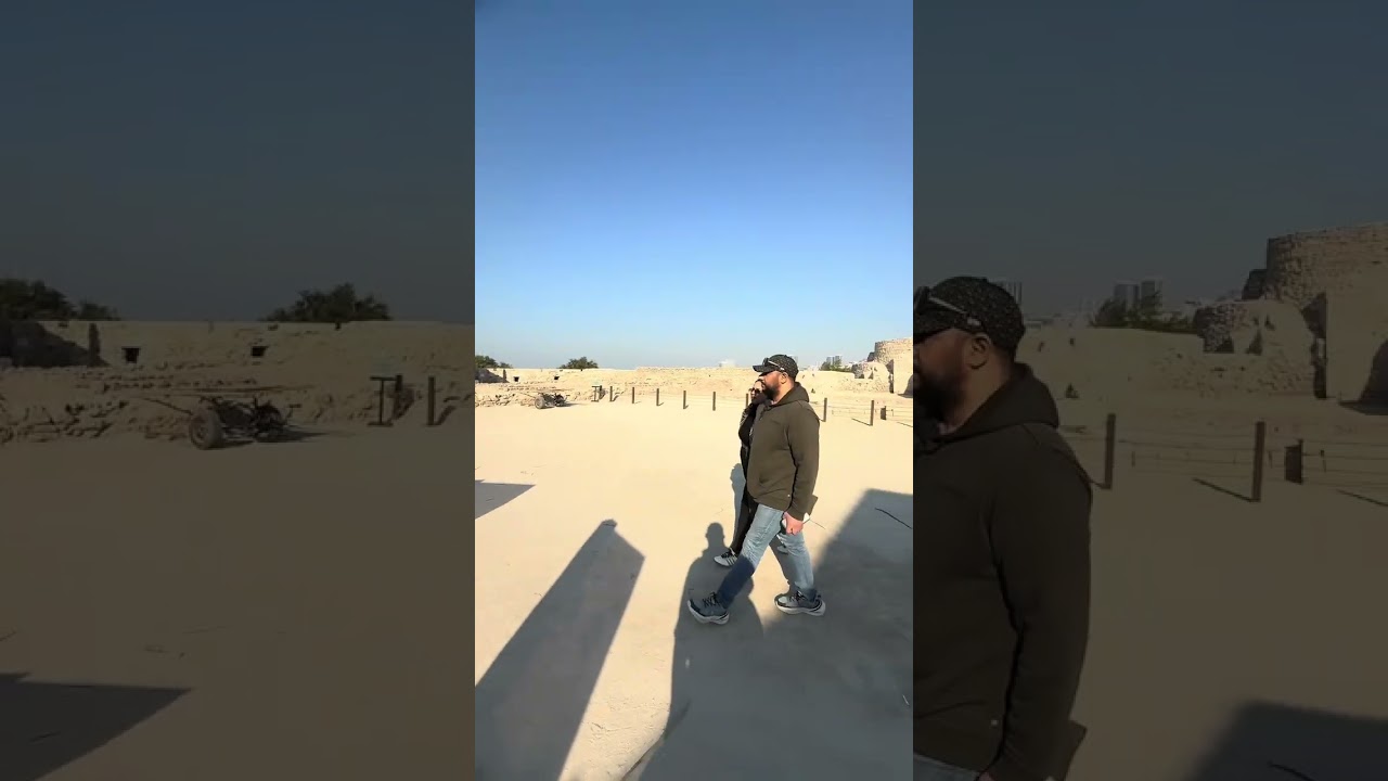 Kingdom of Bahrain 🇧🇭 first time visit famous fort Bahrian #foryou #bahrain #travel #travelvlog 