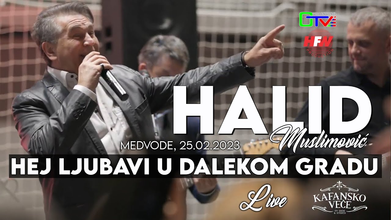 Halid Muslimović - Hej ljubavi u dalekom gradu - LIVE - Kafansko veče ( Medvode 2023 ) HD