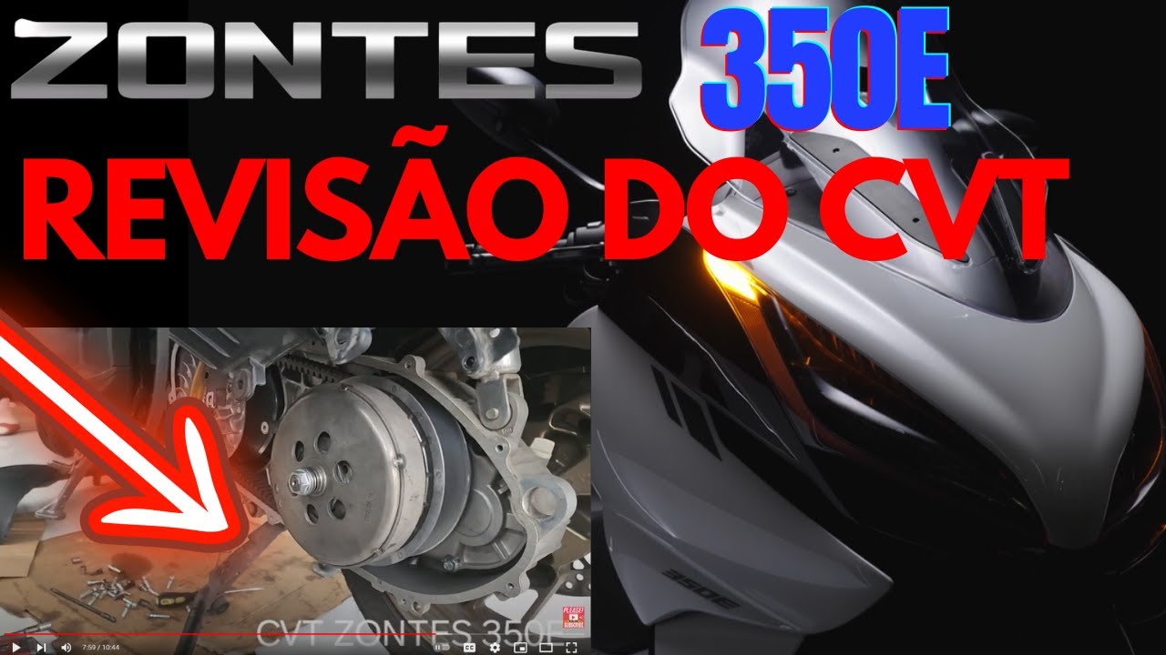 Zontes 350E 🔥- CVT - Como fazer a revisão do CVT 🔥 da scooter Zontes 350E #zontes #zontes350