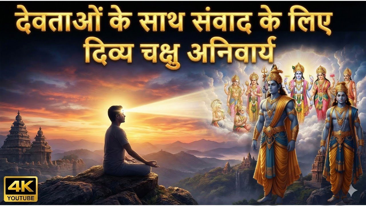 क्या देवताओं के साथ संवाद के लिए दिव्य चक्षु अनिवार्य हैं?  अनसुनी बातें। Hindi Ai podcast in Hindi 