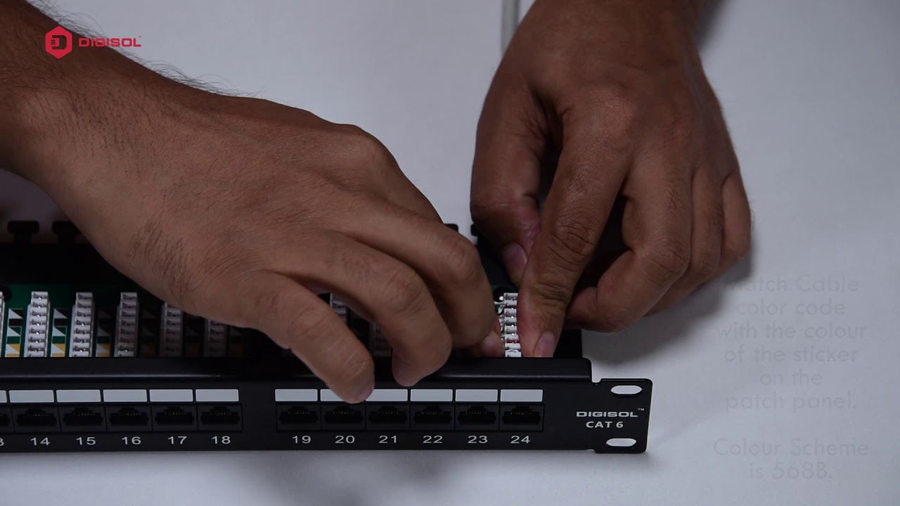DIGISOL 90&deg; Patch Panel Termination Video I DIGISOL