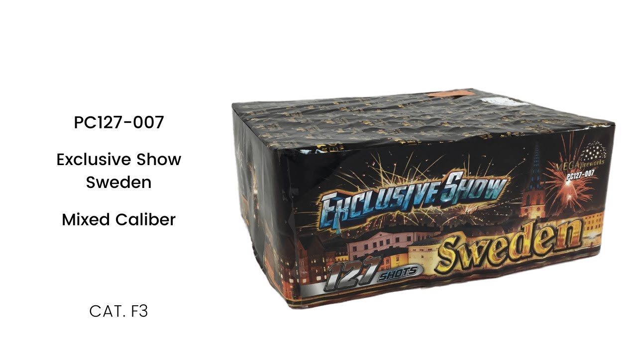 Fejerverkas “Exclusive Show Sweden” (PC127-007)