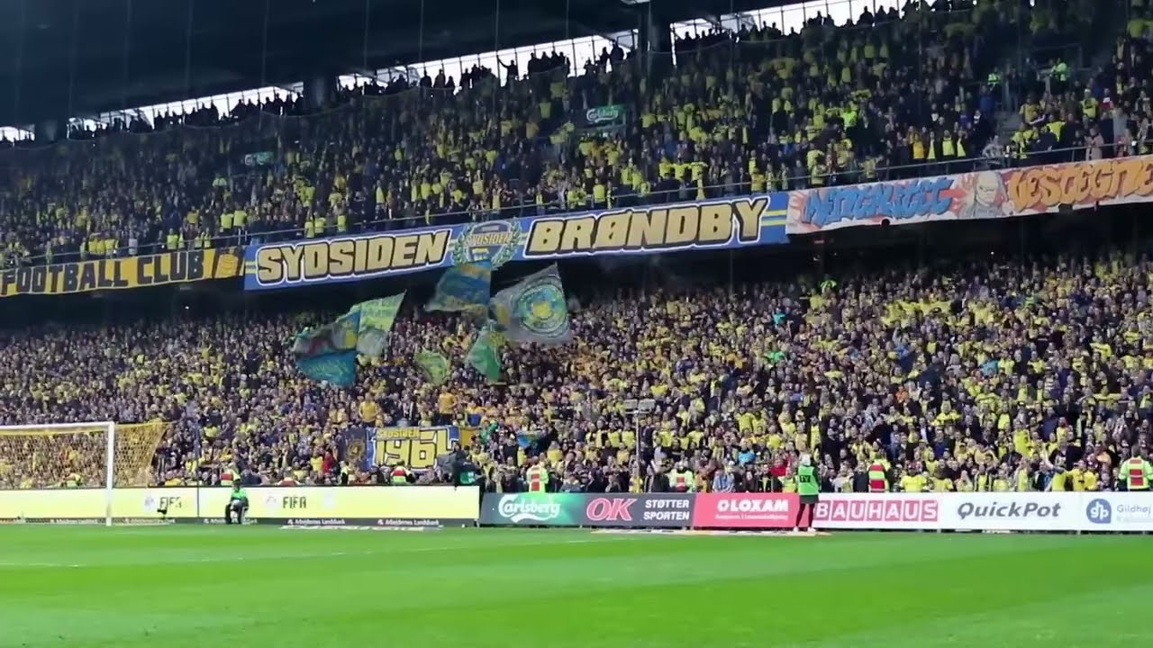 ✨Fantastic atmosphere at Br&oslash;ndby Stadium. My favorite football team. Br&oslash;ndby IF (Denmark)✨