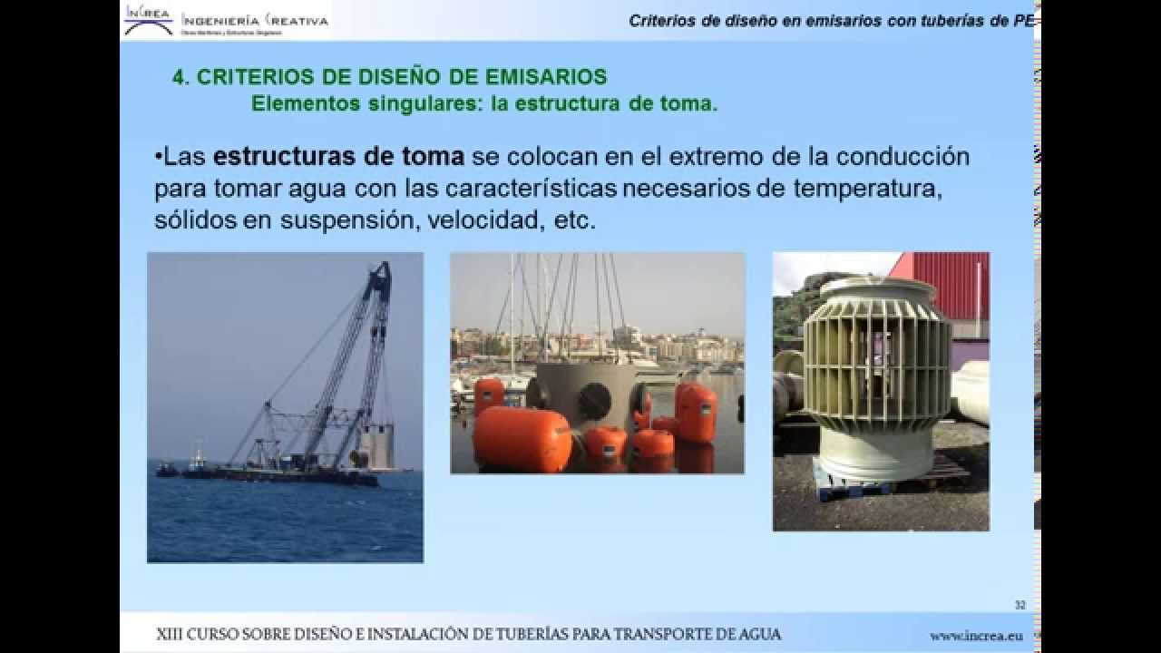 Criterios para el diseño de un emisario submarino con tuberías de PE