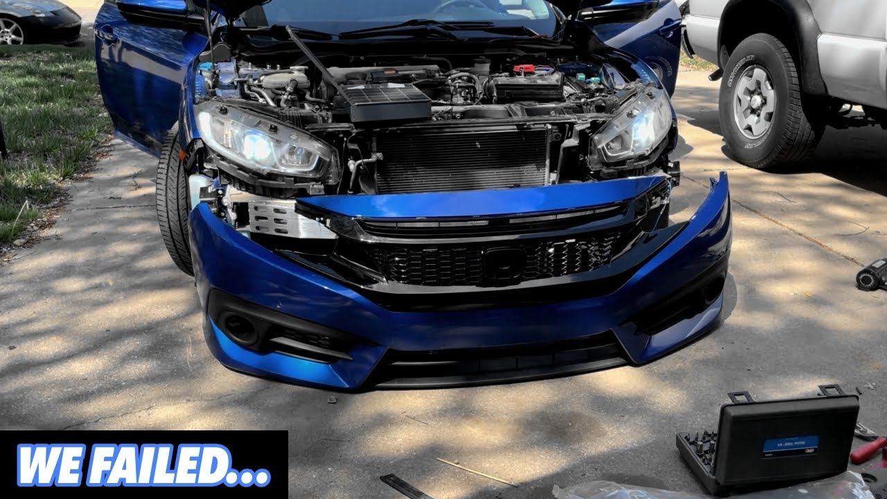 3 Dudes, 1 Honda Civic - $100 Fog Light Kit Install