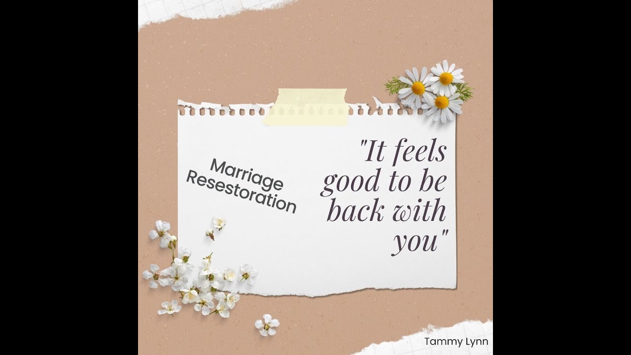 It feels good to be back with you! #marriagerestoration #propheticword #reconciliation #faith #hope