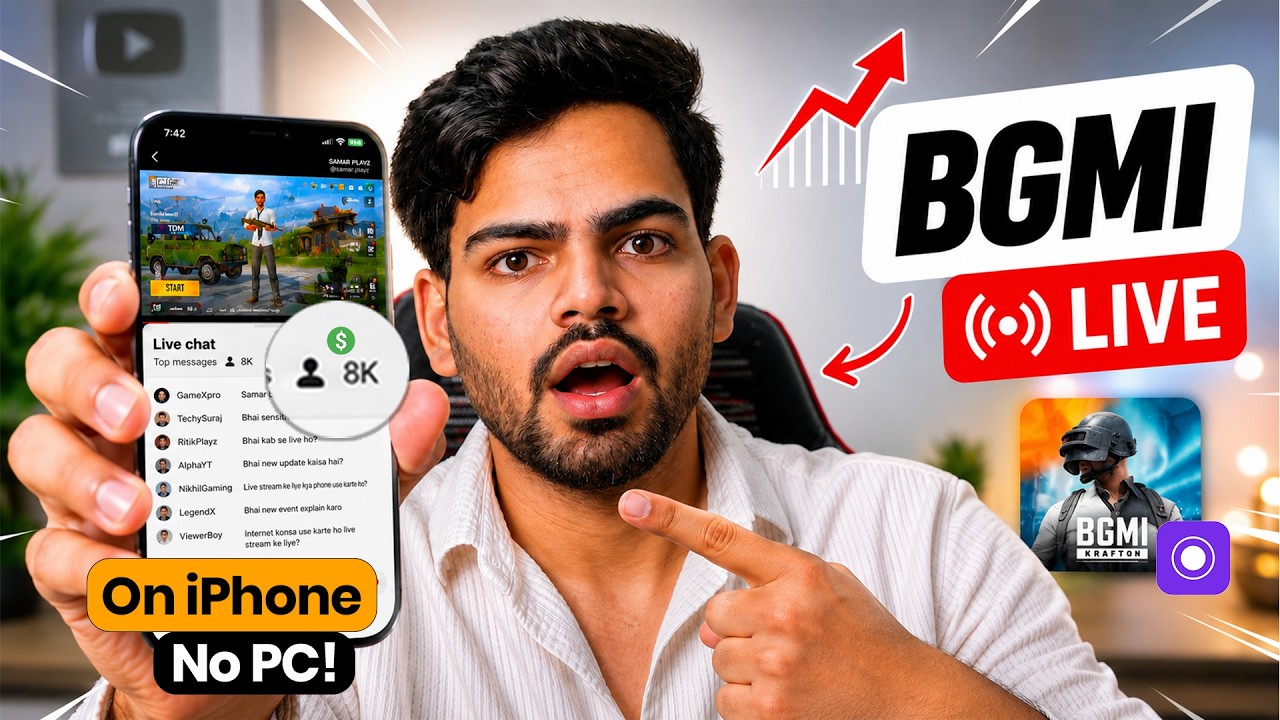 How to Live Stream BGMI on iPhone Without PC (2026) | StreamChamp Setup & YouTube Growth | Pubg Live