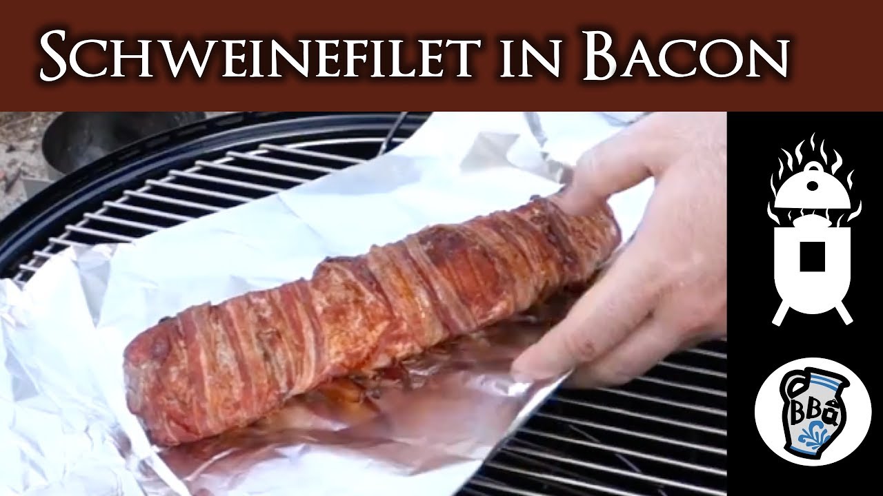 Smoked Schweinefilet in Bacon