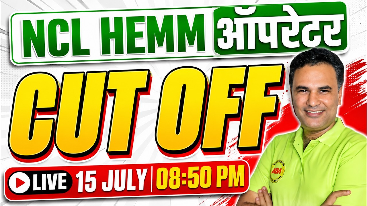 NCL HEMM Operator 2026 🚨 Expected Cut Off 🔥 Category Wise Analysis | By Sanjeev Sir