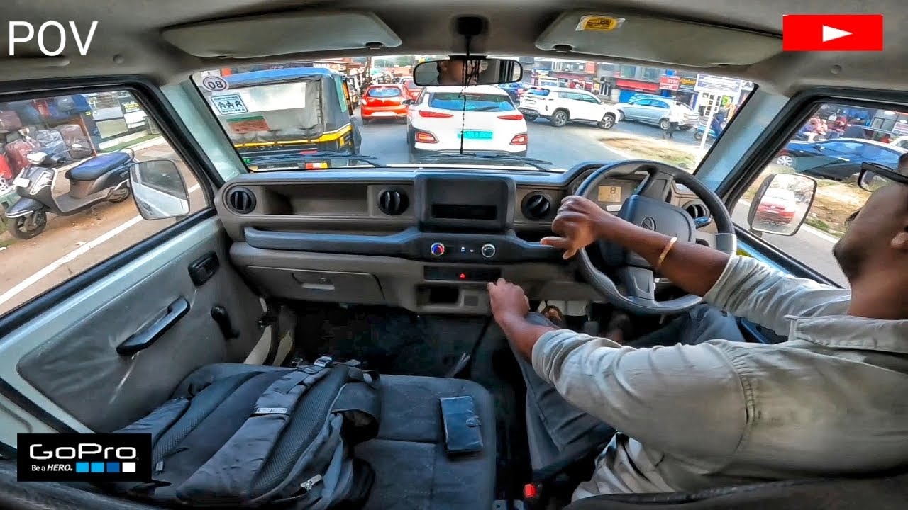 Mahindra Bolero pickup A/C 1.3   | Heavy traffic 🚦| POV Drive | GoPro | City Drive | Kerala | 